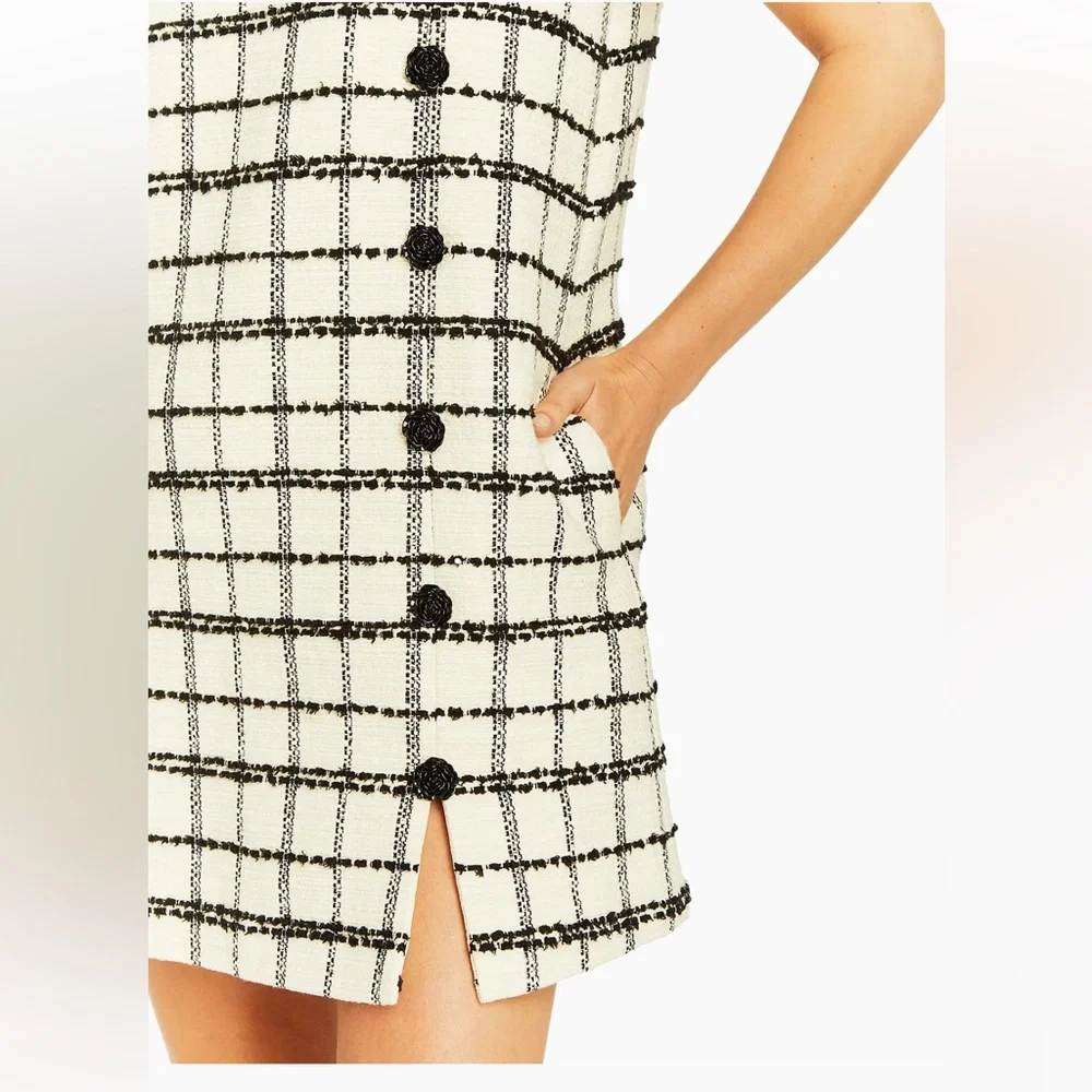 NWT Mestiza New York

Isolde Cotton-Blend Tweed Short Sleeve Minidress - Picture 8 of 8